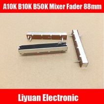 10pcs 모노 sl60v a10k b10k 믹서 페이더 88mm 스트레이트 슬라이드 전위차계 볼륨 컨트롤 3pin, 15k 옴