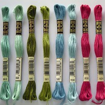 [원단쟁이] DMC자수실 면사(25번사) 8M (563~603) E28, 597