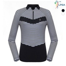 LPGA 여성 변형 반짚업 티셔츠 L183TS502P