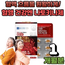 혈행개선 건강엔 나토키나제 나토 나또 낫토 낫또 키나아제 중년 장년 남성 여성 부모님 어르신 선물 피브린 용해 효소 HK 나토배양물 분말 1박스