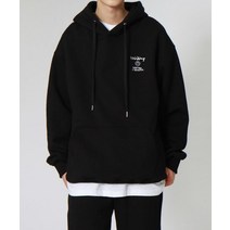 남자 여자 긴팔 후드티 티셔츠 앱놀머씽 WD23 HOOD (BLACK)