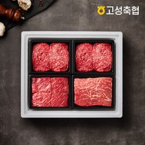 축협 [고성축협]한우 1++등급 정육 선물세트 1.6kg(불2국1장1), 1
