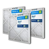 HVAC 리턴 필터 그릴용 40.6cm x AC MERV 8 [실제 치수: 40.6cm] 3팩HVAC Premium, 20 X 16 X 1_3 Count (Pack of 1