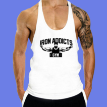 협력 업체 크로스핏 헬스용 운동 머슬핏 티셔츠 여름 민소매 나시티