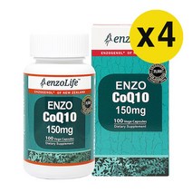 뉴질랜드 엔조라이프 코엔자임Q10 코큐텐 100캡슐 x4개, 4개, 100정