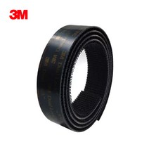 3M 듀얼락 양면 테이프 벨크로 찍찍이, 3M SJ3550CF-블랙 /, 2.54cmX100cm, 1개