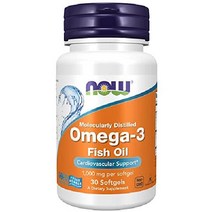나우푸드 NOW Foods 오메가3 피쉬오일 EPA 180 DHA 120 소프트젤 100정, 30정