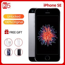 잠금 해제 오리지널 애플 아이폰 호환 SE 듀얼 코어 2G RAM 16/64GB ROM 4G LTE iOS 터치 ID 칩 A9 모바일, 14 128GB Silver, 02 iPhone SE  (A1723)