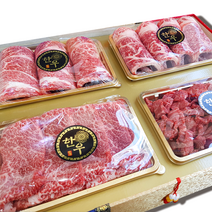 1++ 투뿔 한우선물세트 꽃등심 1.0kg 특수 500g 국거리 400g 소고기 구이 추석 설 명절 부모님 선물 이바지, 1.9kg