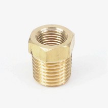 호스니플 멀티조인트 농수관 14 NPT 수 x 18 암 감속기 부싱 나사 물 오일 공기 용 황동 나사산 파이프 피팅 커넥터, 단일옵션