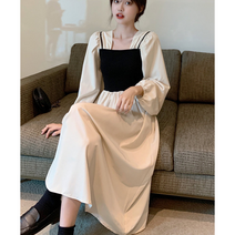 여성용 데일리 데이트룩 롱원피스