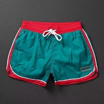 패션 패치워크 남 얇은 캐주얼 트레이닝 반바지 속건 3부바지 슬랙스 러쉬