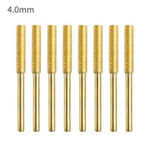 체인톱연삭기 연마기 그라인더 톱날 기계톱 전기톱 8pcs 다이아몬드 전기 톱 숫돌 버 44.85.5mm 체인 톱 드릴 비트 톱 샤프닝 조각 연삭 도구, 4.0mm-금, 01 4.0mm-Gold