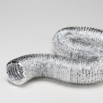 업소용 산업용 후드자바라 닥트주름관 직경( 75 100 125 150 200 250 300 mm ) 10M 교체용 알루미늄 후렉시블 덕트호스, 1