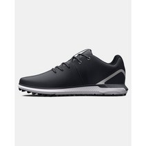 [국내매장판] 언더아머 남성 UA HOVR 페이드 2 스파이크리스 와이드(2E) 골프화 Black / Metallic Silver 3026404