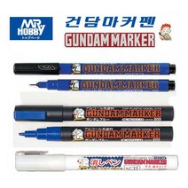 mr.hobby 군제 건담마커 먹선펜 도색펜 지우개(선택), GM07-레드(도색용)