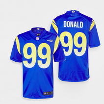 나이키 NFL 반팔 유니폼 로스앤젤레스 램스 게임팀 도날드 블루