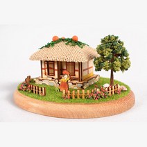 미니 목재 전통 초가집 나무조립 모형 STEM교육 키덜트 어린이장난감 집중력 iq DIY, 상세페이지참조