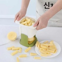 다용도 깍둑썰기 컷팅 도구 커터 야채 양파 감자 당근 오이 과일 손질 네모 자르기, 화이트 1개