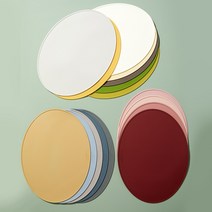 까사무띠 아모르 엘리제 실리콘 테이블 매트 16color AMORE ELLISSE BPA FREE 타원 식탁매트 받침, 스톤블루