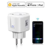 스마트 플러그 전기 타이머 타임스위치 타이머 콘센트홈키트 및 투야 스마트 소켓 와이파이 전기 콘센트, 03 HOMEKIT EU Plug