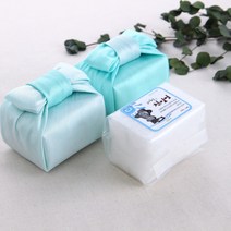 고서임 소금 답례품 나비매듭 보자기포장 결혼식 돌잔치 조문, 천일염  300g   은비그린, 1개