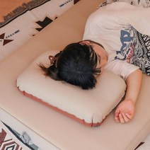 캠핑용베개 캠핑 에어 베개 3D 스폰지 자동 팽창 휴대용 인체 공학적 디자인 낮잠 휴식 공기 야외 여행, 에어베개