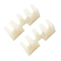 2pcs 배드민턴 스트링 공작 기계 라켓로드 스프레더 어댑터 보호기, 하얀색