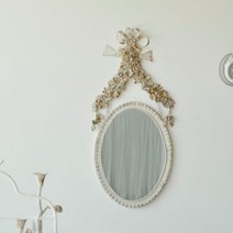 꼬떼따블 엔틱 플라워 타원 벽거울 269125 202051