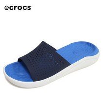 크록스 라이트라이드 슬라이드 슬리퍼 네이비 205183-462