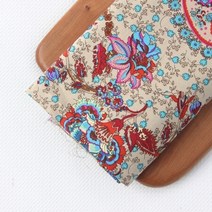 굿팡패브릭 면30수]대폭 오색페이즐리-베이지(7506165)