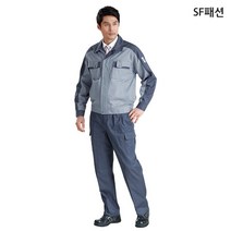 소매 안전제일 마크 봄 여름 상의 하의 작업복, 34(L), 블루하의(sftb12p), 1개
