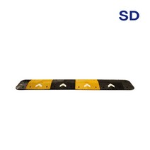 SD 조립식 과속방지턱 500 조립식 제품 튼튼한 고무재질 과속 방지턱 조립식, 날개 250 (검정 2EA)