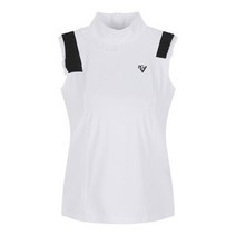 파리게이츠 파리게이츠민소매 KQF 521A2TO063_WH 화이트 여성 쉬폰 플리츠 민소매 티셔츠