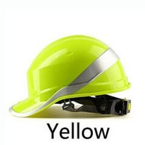 경량안전모 안전모내피 그늘막 패션 안전 헬멧 안전모 작업 캡 ABS 절연 재료 인 스트라이프 건설 현장 보호 102018, 4.YELLOW