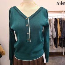 (미엘로) 반목 브이단추니트티 MM2BKT110