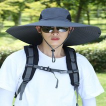 빌더원트 챙 3배 넓은 빅사이즈 와이드 등산 정글 모자
