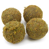 조화 인조 이끼볼 모스 원형볼 3.8cm 4.8cm 24개 세트 2종 택1 행잉 플랜테리어 식물 장식, 소