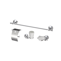 럭셔리 욕실용 화장실 악세사리 4종 세트 휴지걸이 수건걸이 컵대 비누대 바뉴 크롬, No.2 휴지걸이
