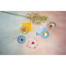 제주그림 미니 손거울 단체선물 기념품, 01. 한라봉