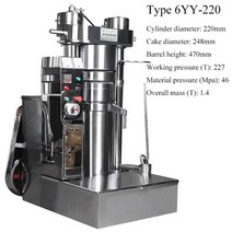 유압프레스 유압펀칭기 전기 대형 냉간 압착 오일 코코아 참깨, 2.Type 6YY-220