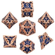 TRPG 다면체 그룹 보드게임 DND 주사위 세트, 롤 블루