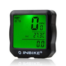 속도계 방수 산악 자전거 컴퓨터 빛나는 유선 GPS 트래커 승마 속도계 주행 거리계, 초록불