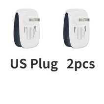 두더지퇴치기 뱀퇴치기 야생동물퇴치기 1pc 모기 살인자 곤충 Repeller 초음파 해충 마우스 쥐 거미 도마뱀 방제, 2pcs 미국 플러그, 2pcs US plug
