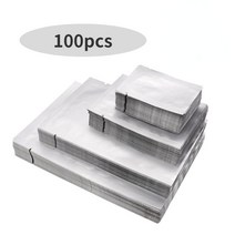 알루미늄가방 공구함 케이스 하드 메모리폼 100pcs 실버 진공 실러 알루미늄 호 일 Mylar 파우치 홈 주방 도구 편리한 음식 견과류 가방 스토리지, [05] 8x12cm, [01] 100pcs