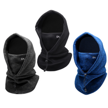 후드 목 넥 워머 귀덮는모자 방한 겨울 마스크 자전거 등산 스키 보드 조깅용 후드마스크, 그레이