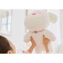 카카오프렌즈 리틀 퍼피 어피치 세젤귀 뽀글뽀글 강아지 대형 바디필로우