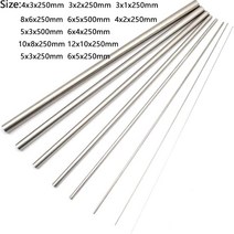 각관 튜브 파이프 아연 스테인레스 플라스틱 실버 라운드 304 스틸 모세관 od 3 4, 10x8x250mm 1pc