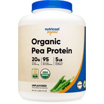오가닉 완두콩 프로틴 5lb 무맛 1병, 단품, 단품