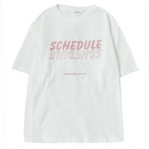 RENA 오버핏 레터링 프린트 반팔 티셔츠 쉬운 코디 라운드넥 날씬해 보이는 배